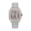 CS TWO TONE 41MM MOISSANITE DIAMOND WATCH 35CT
