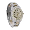 DJ 41MM MOISSANITE DIAMOND MEDIUM STONE BEZEL TWO-TONE WATCH 35CT - Image 3