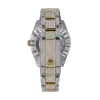 DJ 41MM MOISSANITE DIAMOND MEDIUM STONE BEZEL TWO-TONE WATCH 35CT - Image 4