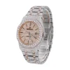AP STAINLESS STEEL 41MM MOISSANITE DIAMOND WATCH 35CT WITH TWO-TONE OPTION - Image 3