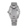 DJ 41MM MOISSANITE DIAMOND TWO ROW BEZEL WATCH 35CT - Image 4