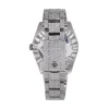 DJ 41MM MOISSANITE DIAMOND MEDIUM STONE BEZEL WATCH 35CT - Image 2