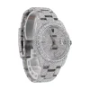DJ 41MM MOISSANITE DIAMOND MEDIUM STONE BEZEL WATCH 35CT - Image 4