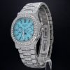 Patek Philippe 24 CT Iced Out VVS Moissanite Diamond Men's Watch - Image 2