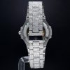 Patek Philippe 24 CT Iced Out VVS Moissanite Diamond Men's Watch - Image 3