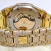 Yellow Gold Moissanite Diamond Iced Out Watch| AP Swiss Automatic Movement Watch - Image 3