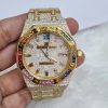 Yellow Gold Moissanite Diamond Iced Out Watch| AP Swiss Automatic Movement Watch